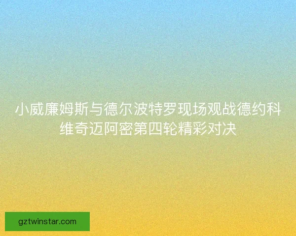 小威廉姆斯与德尔波特罗现场观战德约科维奇迈阿密第四轮精彩对决
