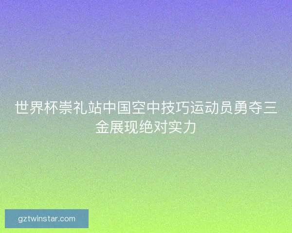 世界杯崇礼站中国空中技巧运动员勇夺三金展现绝对实力